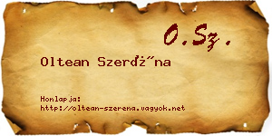 Oltean Szeréna névjegykártya